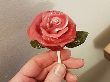 Rose lavet af bolchemasse